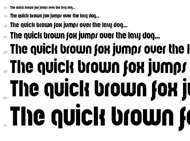 Sui Coward font waterfall